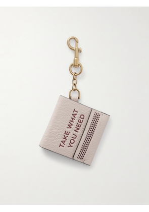 Anya Hindmarch - Match Book Leather And Gold-tone Keychain - Cream - One size
