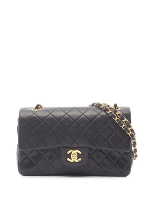 CHANEL Pre-Owned 1989-1991 Small Classic Lambskin Double Flap shoulder bag - Black