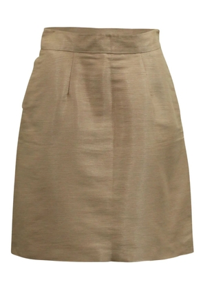 Mario Valentino Vintage pocket mini skirt - Brown