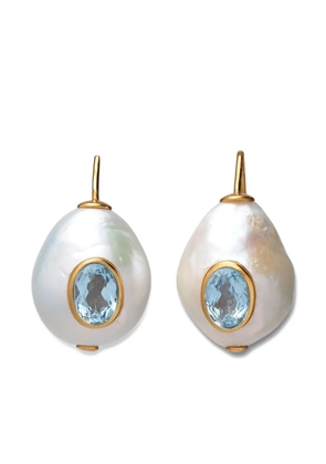 Lizzie Fortunato Pablo pearl drop earrings - Gold