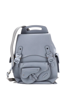 Christian Dior Pre-Owned Gallop Leather Maxi backpack - Grey