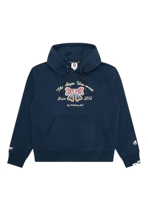 AAPE BY *A BATHING APE® graphic-print hoodie - Blue