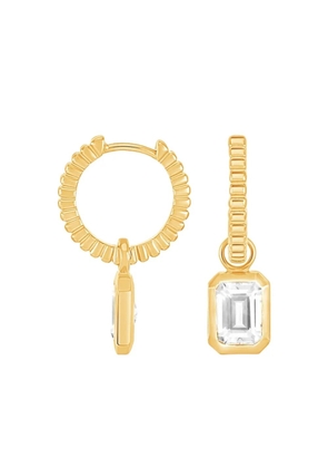 DOWER AND HALL Humbug white topaz earrings - Gold