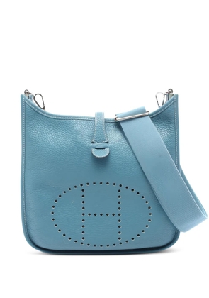 Hermès Pre-Owned 2010 Evelyn 3 perforated cross body bag - Blue