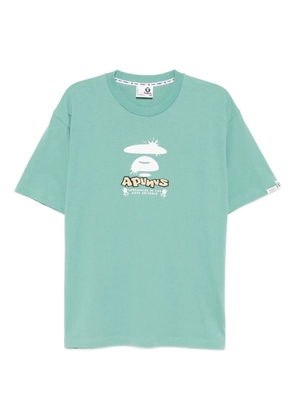 AAPE BY *A BATHING APE® logo-print T-shirt - Blue