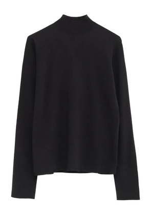 The Row high-neck rolled marciat sweater - Black