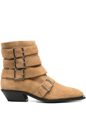 ALOHAS 40mm suede ankle boots - Brown