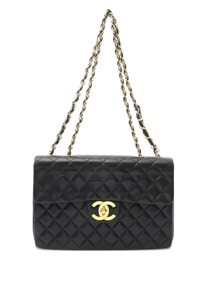 CHANEL Pre-Owned 1990's matelassé chain shoulder bag - Black