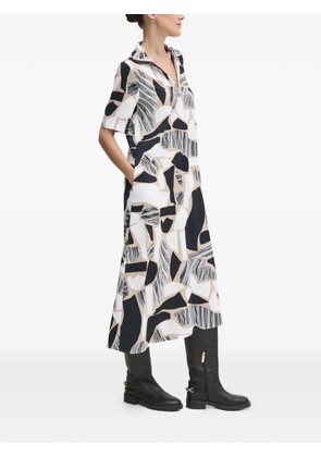 Joseph Ribkoff graphic-print midi dress - White