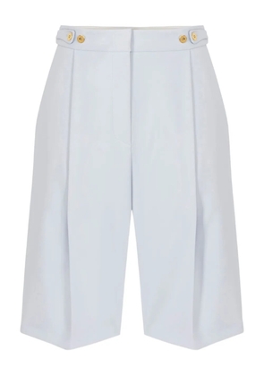 Elisabetta Franchi pleated high-waist shorts - White