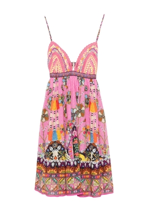 Camilla Patchwork Panorama dress - Pink