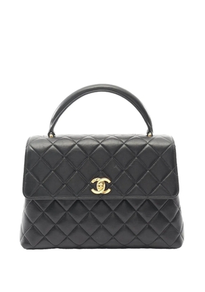 CHANEL Pre-Owned 1996-1997 Medium Lambskin Kelly Top Handle Bag handbag - Black