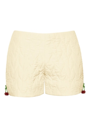 ANOUKI quilted shorts - Yellow