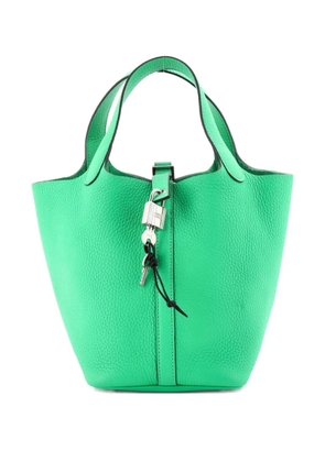Hermès Pre-Owned Picotin Lock Bag Clemence PM bucket bag - Green