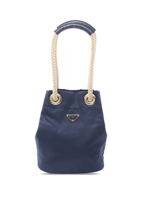 Prada Pre-Owned 2013-2025 Small Re Nylon Mariner bucket bag - Blue
