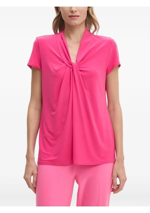 Joseph Ribkoff twisted neckline blouse - Pink