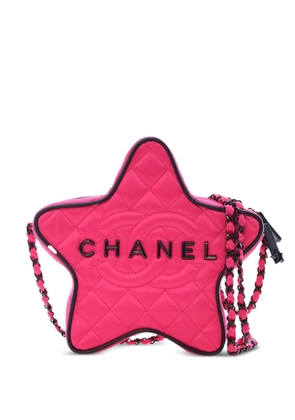 CHANEL Pre-Owned 2021-2025 Quilted Satin Walk Of Fame Star crossbody bag - Pink