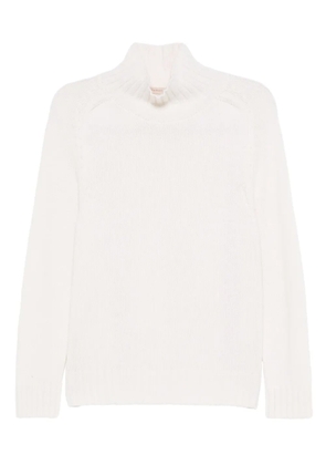 Purotatto high-neck ribbed sweater - White