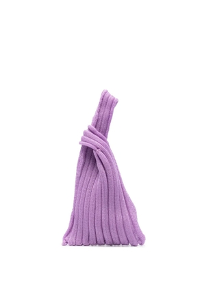 A. ROEGE HOVE Katrine ribbed knit bag - Purple
