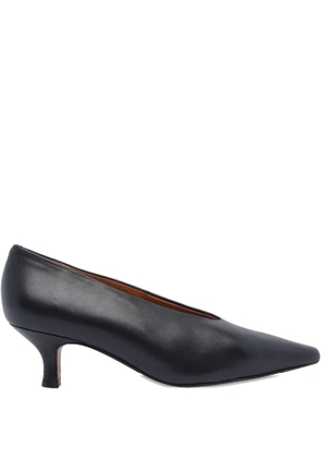 ANGEL ALARCON 55mm pointed-toe leather pumps - Black