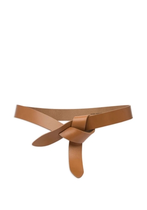ISABEL MARANT Lecce knotted leather belt - Brown