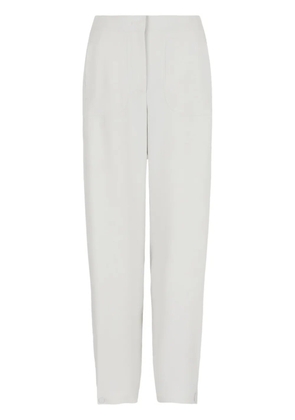 Giorgio Armani high-waisted tapered trousers - White