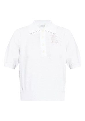 Burberry logo-detail polo shirt - White