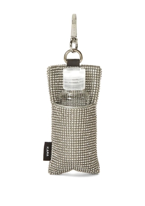 Kara 10.10 crystal-mesh keyring - Silver