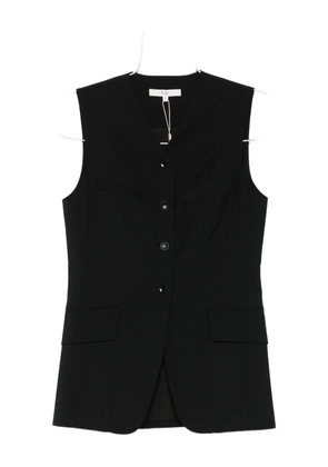 Tibi V-neck waistcoat - Black
