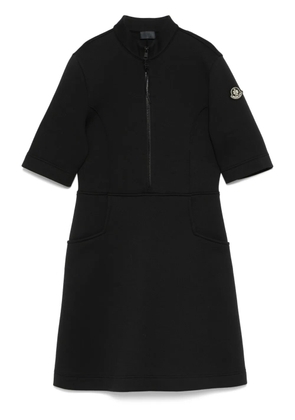 Moncler Year of the Snake-patch neoprene mini dress - Black