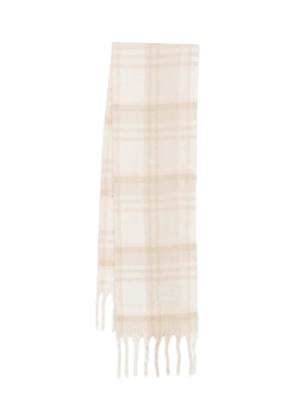 Napapijri checked fringed scarf - Neutrals