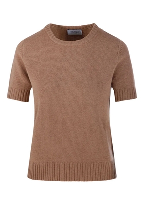 BeYou short-sleeve crew-neck jumper - Brown