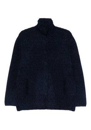 Emporio Armani textured jacket - Blue