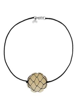 Niccolò Pasqualetti Wrapped Flower necklace - Black