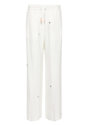 LOEWE x Suna Fujita pinstriped trousers - White