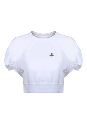 Vivienne Westwood Orb-detail crop top - White
