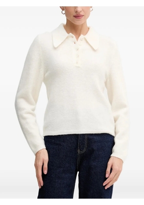 Gestuz wool polo top - White