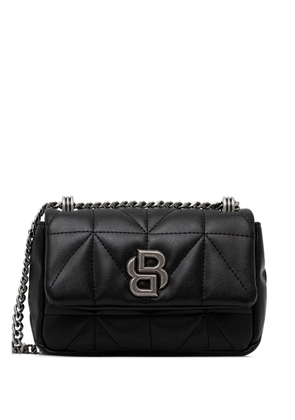 BOSS quilted logo shoulder bag - Black