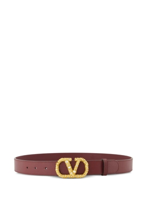 Valentino Garavani VLogo crystal belt - Red