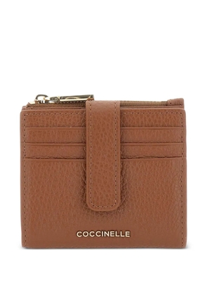 Coccinelle leather button-fastening wallet - Brown