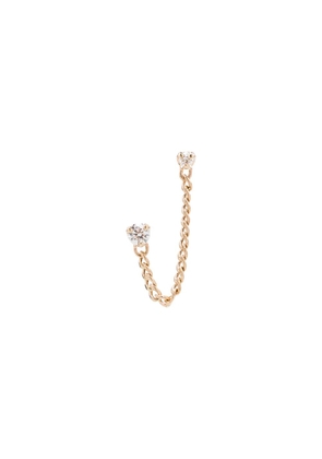 Zoë Chicco 14kt gold diamond stud chain earring