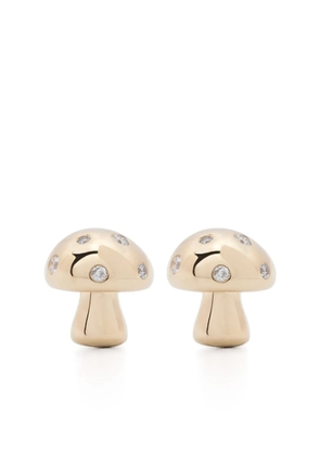 Adina Reyter 14K yellow gold Enchanted Mushroom diamond stud earrings