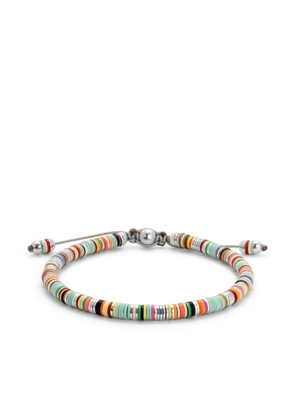 MAOR Malli African Disc Bracelet In LT Blue Mix - Silver