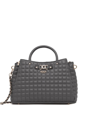 GUESS USA logo-plaque quilted tote bag - Grey