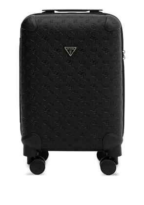 GUESS USA embossed-logo luggage - Black