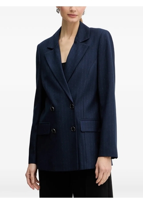 GUESS USA pinstripe double-breasted blazer - Blue