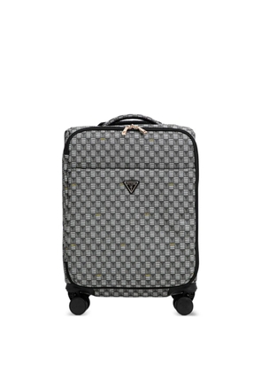 GUESS USA geometric-pattern logo luggage - Grey