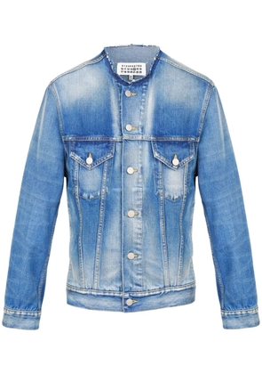Maison Margiela collarless denim jacket - Blue