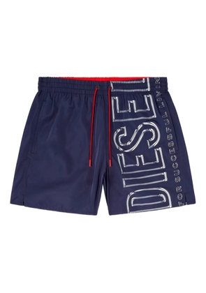 Diesel Soccer-41-D-Core drawstring swim shorts - Blue