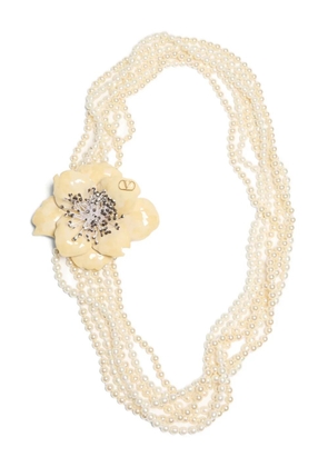 Valentino Garavani Fleur Lumineuse necklace - Neutrals
